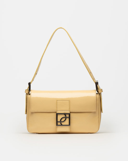 CARTERA AL HOMBRO SIGNATURE EN CUERO CHAROL