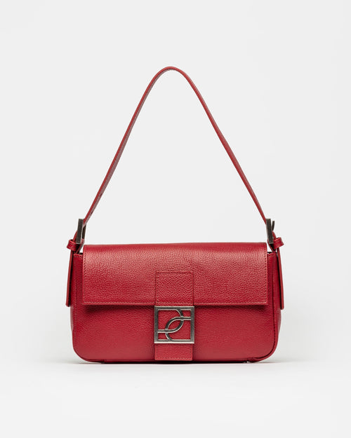 CARTERA AL HOMBRO SIGNATURE EN CUERO GRANEADO