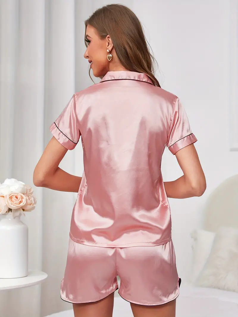 Conjunto de Pijama con Corazón Bordado🩷